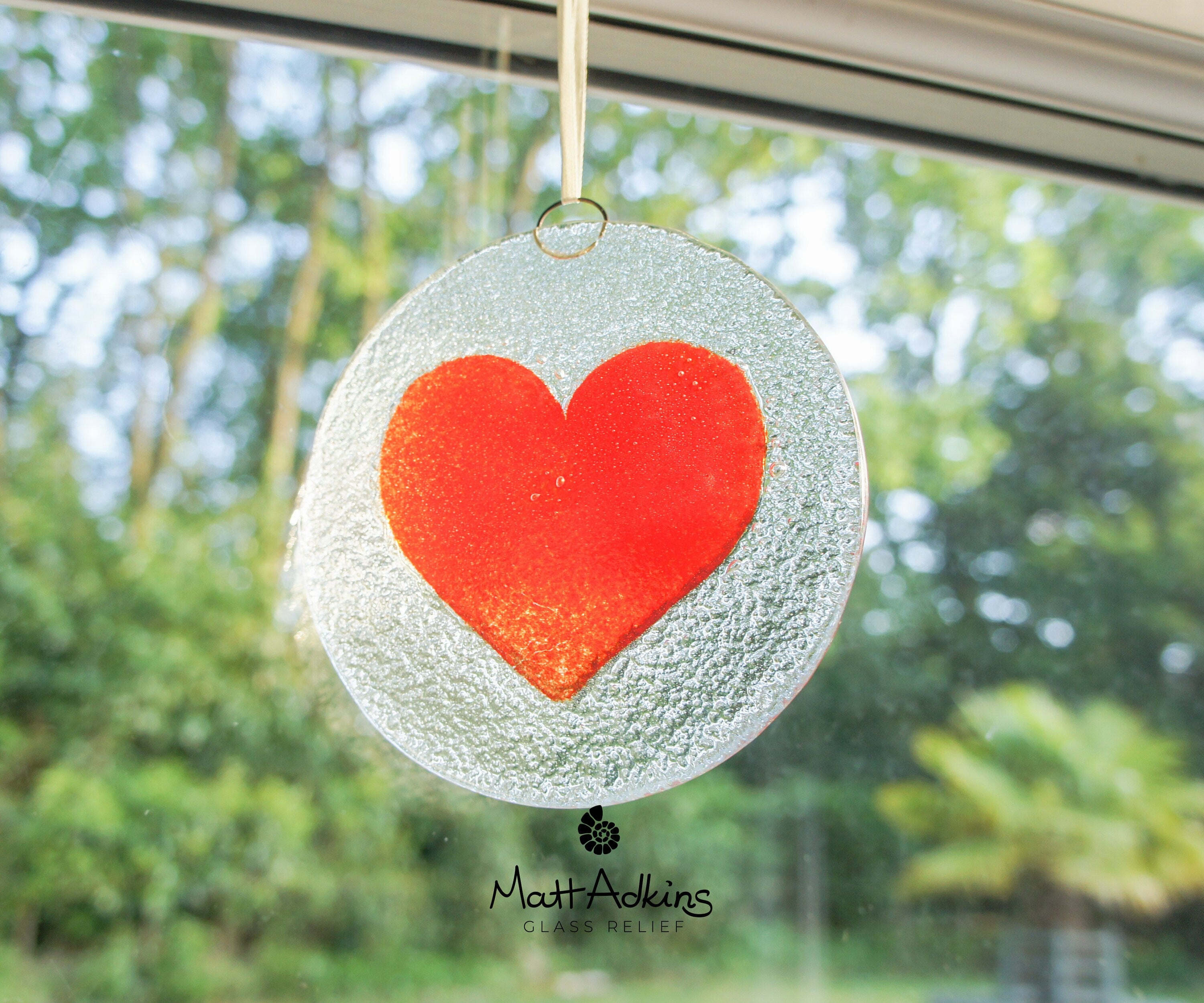 Discount Heart Sea Glass Suncatchers