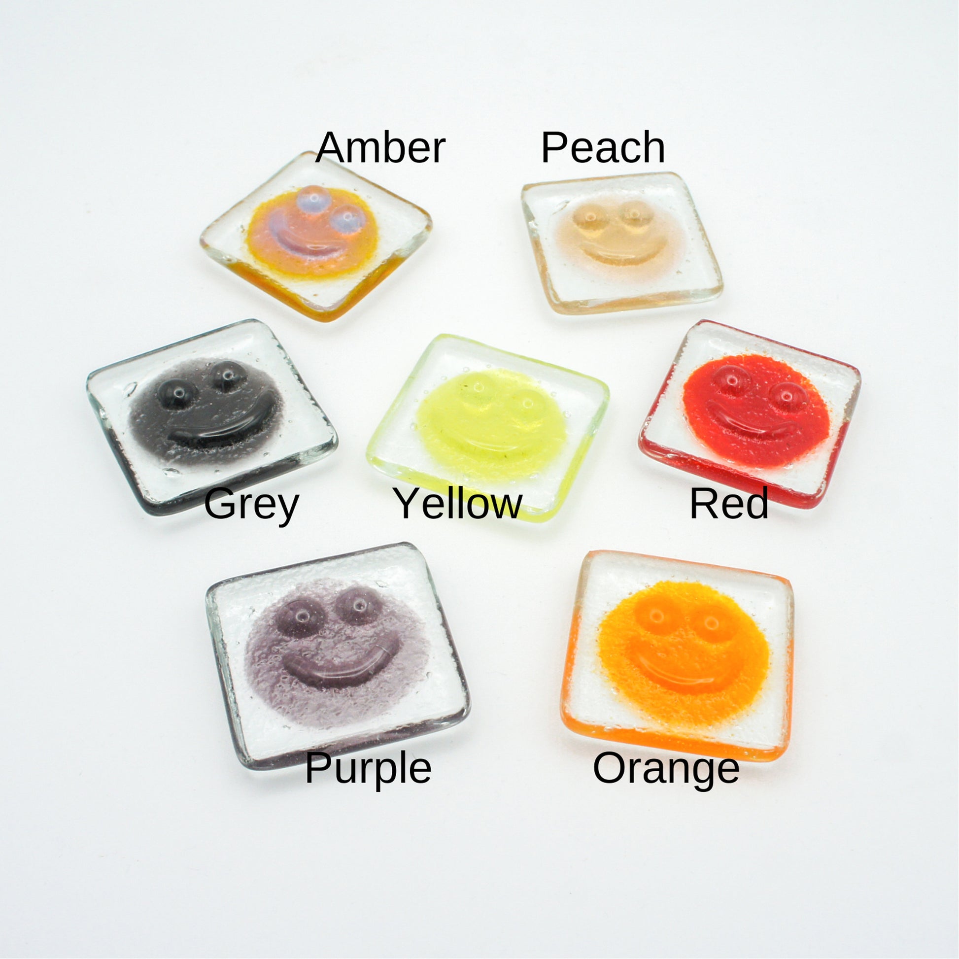 thinking of you gift mental health gift miss you worry stone glass art Fused Glass Pocket Hug Smiley Face Emoji Icon cheap gifts friendship gift gift under 5 letterbox gift