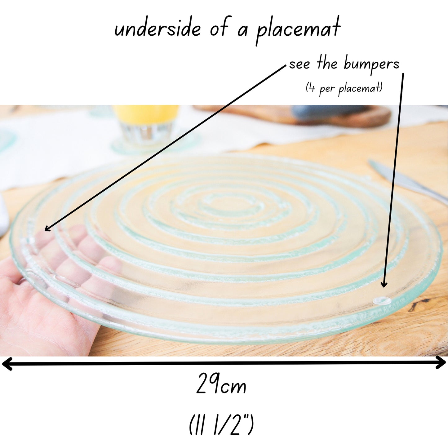 clear placemats, see-through tablemats, Coasters Set handmade dinner set dinner service wedding gift Glass Placemats fused glass table mats placemat coaster set dinnerware tablemats hosting decor housewarming gift first home gift table protector