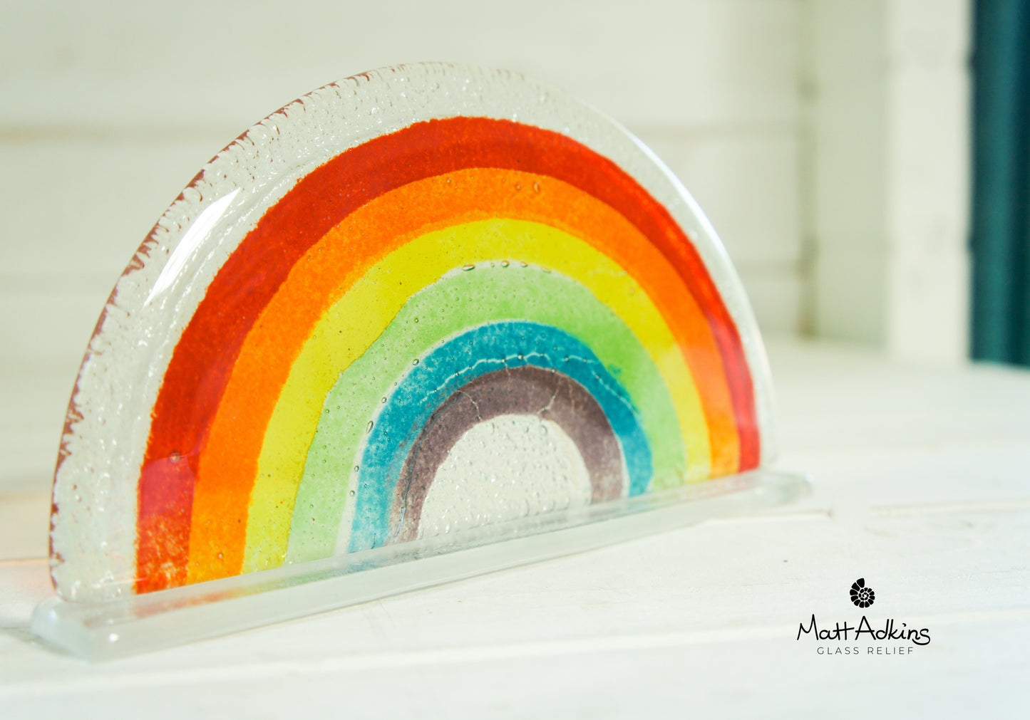 Rainbow Suncatcher - Freestanding - 19x10cm (7 1/2x4")