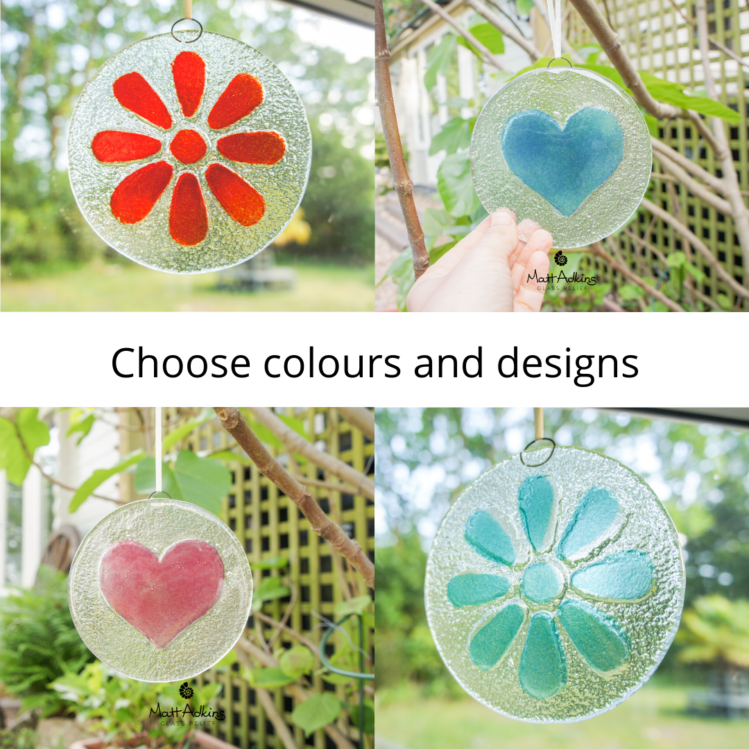 Red Heart Suncatcher - 12cm(5")