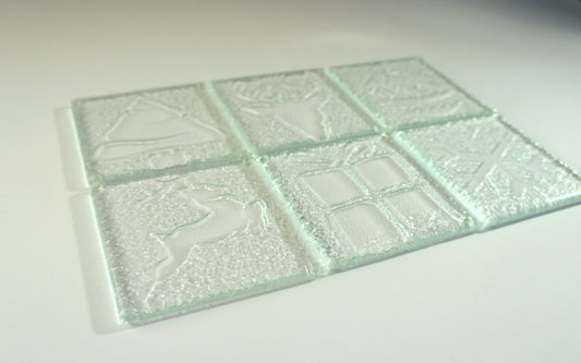 10 Clear Christmas Coasters